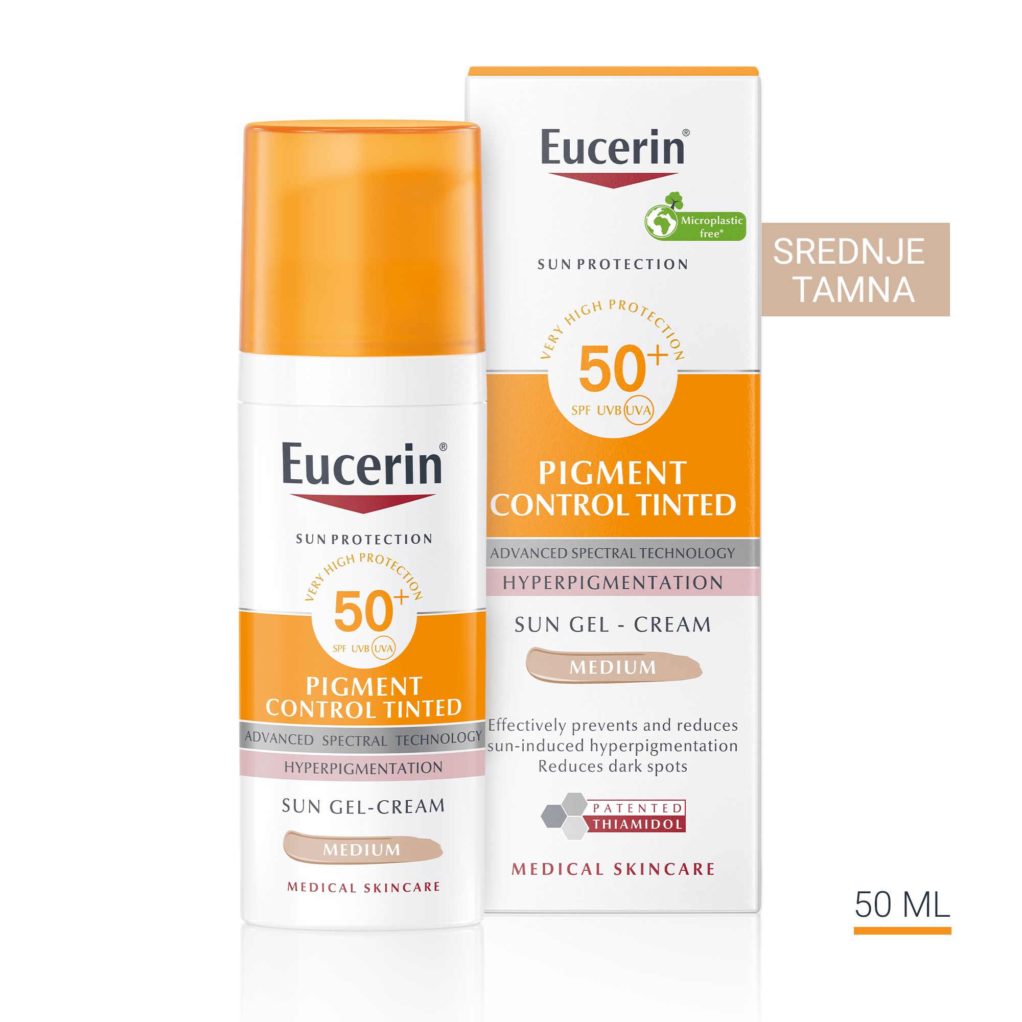 Pigment Control tinted gel-krema za zaštitu kože lica od sunca