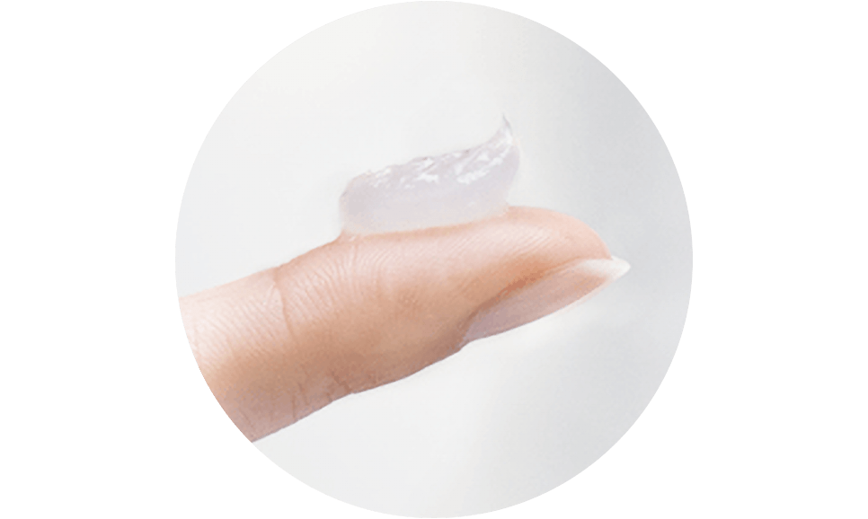 Tip of finger with ointment