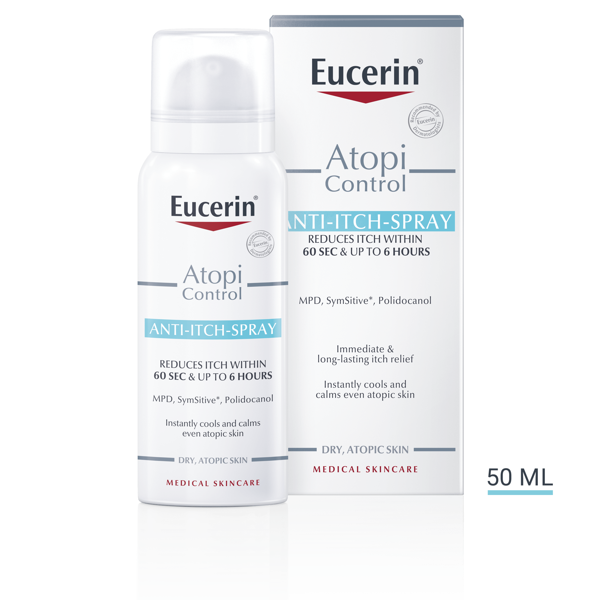 Eucerin AtopiControl Спрей за успокояване на сърбене