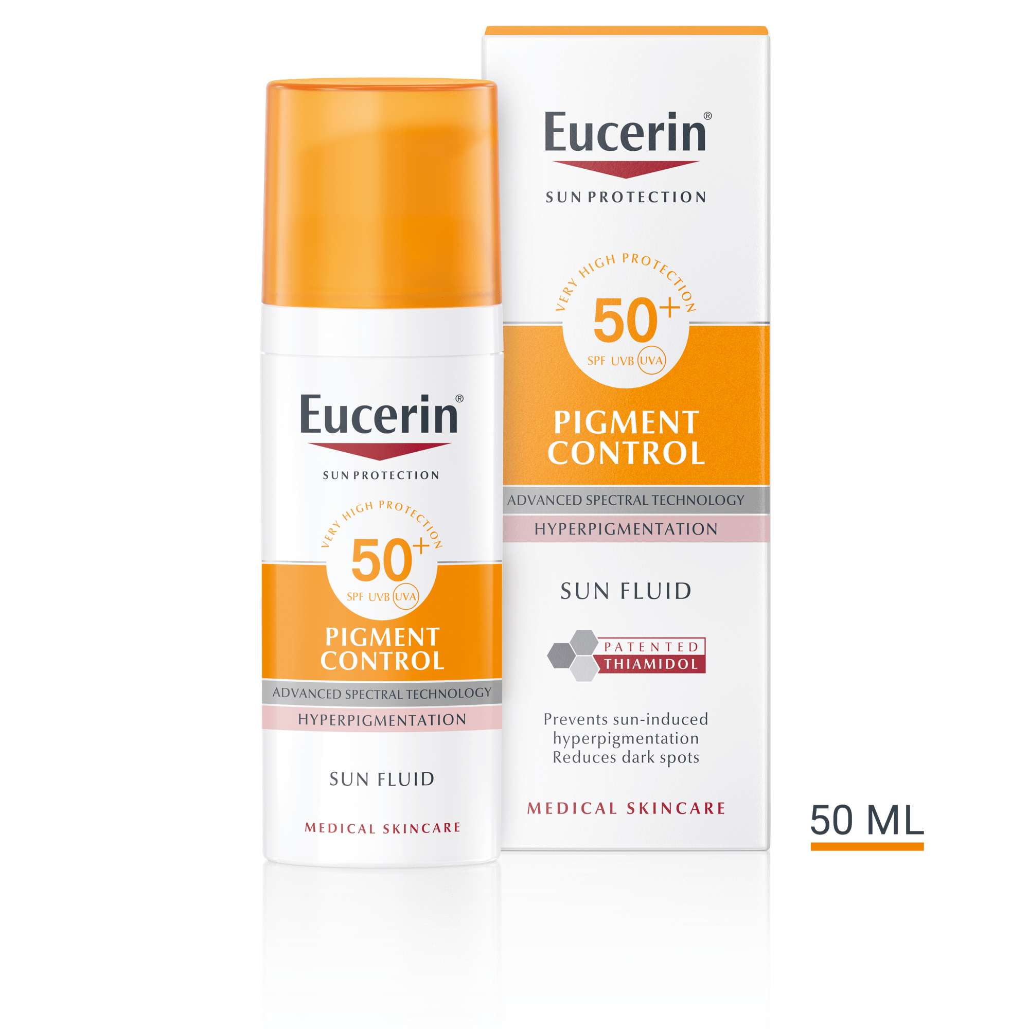 Eucerin Слънцезащитен флуид Pigment Control SPF 50+