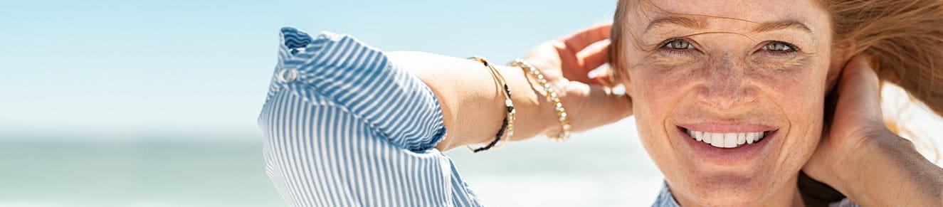 Sonnenflecken auf der Haut