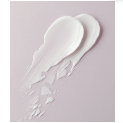 white product on a purple background