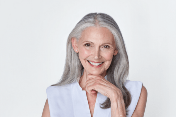 older woman with menopause