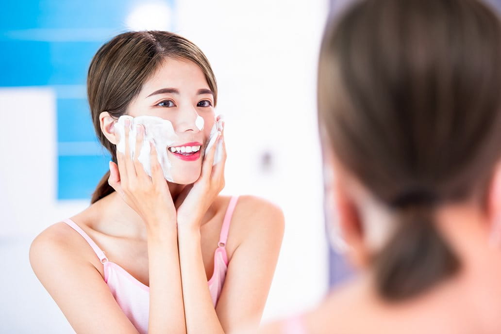 gel detergente viso per pelle secca