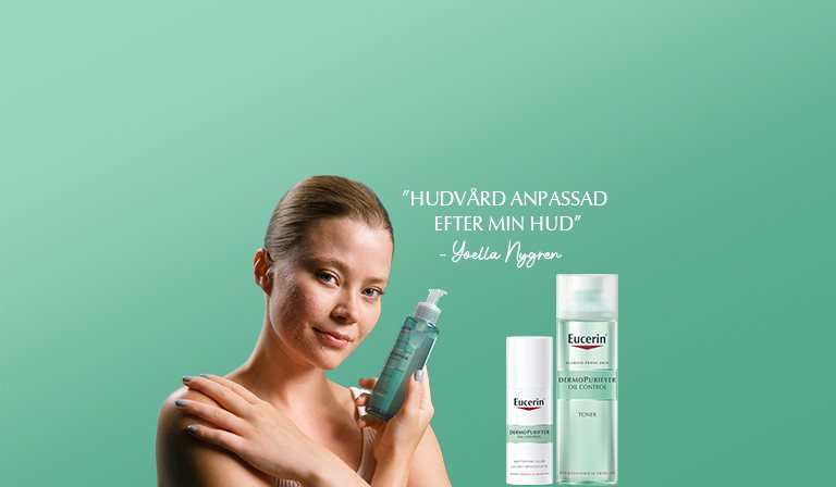 Se Yoellas ordinarie hudvårdsrutin med DermoPurifyer