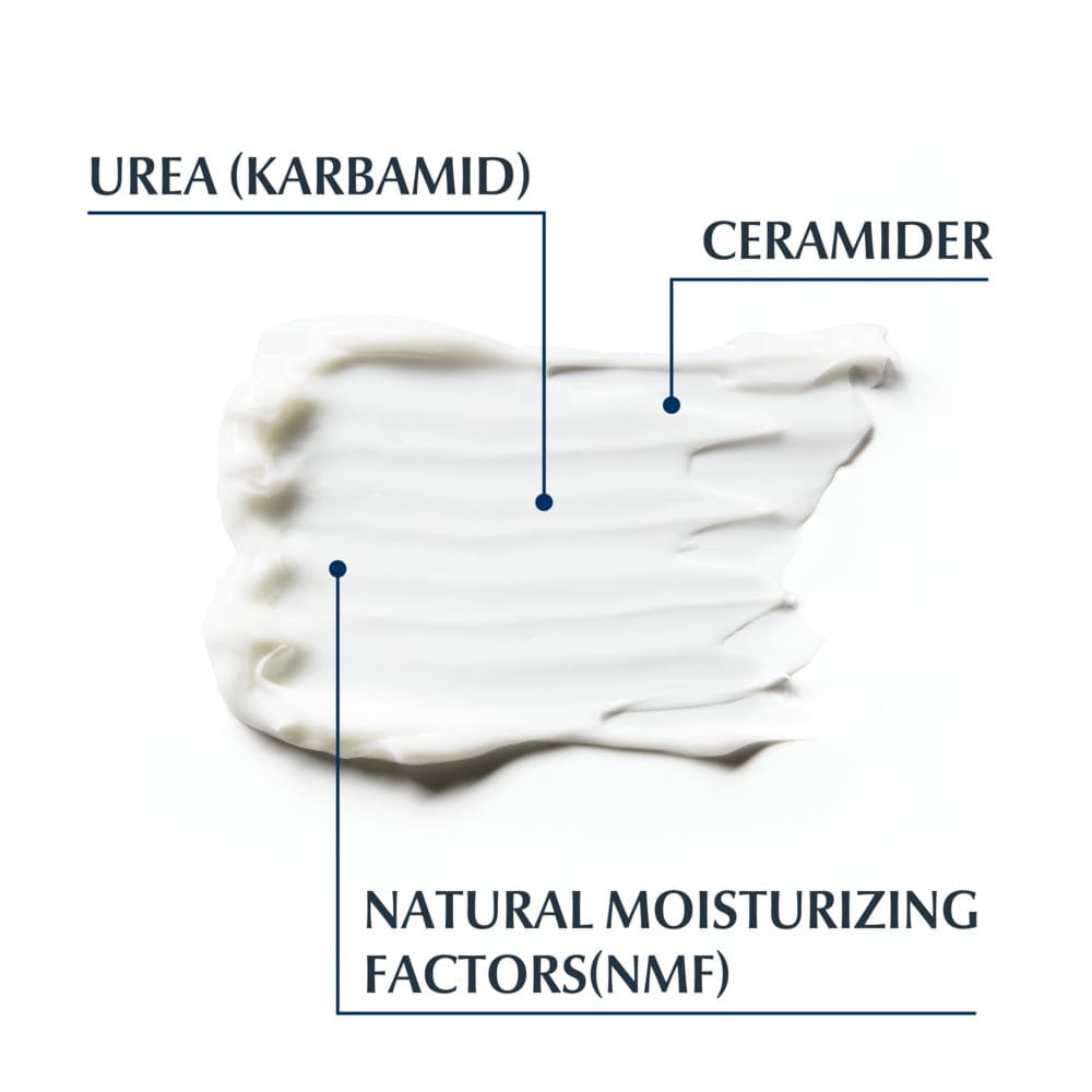 UreaRepair Plus 10% Lotion innehåller Urea(karbamid) Ceramider och NMF