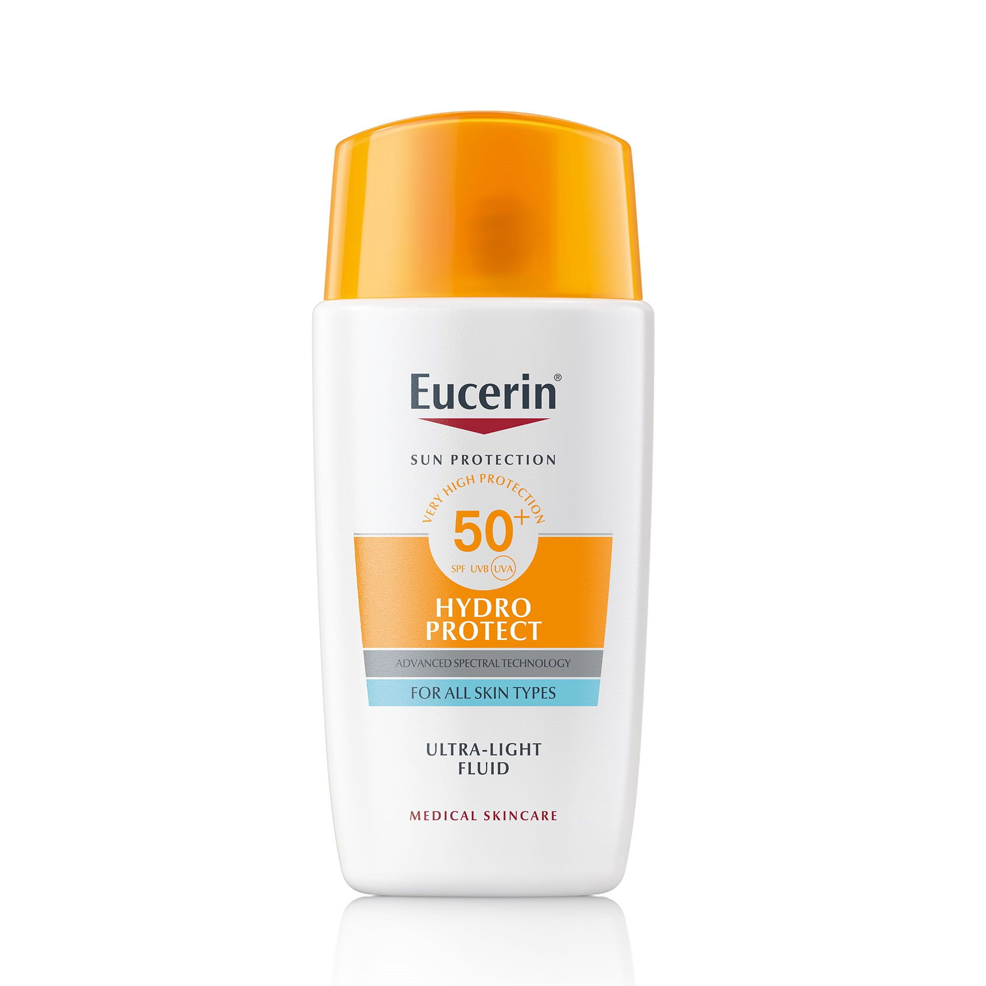 Eucerin Sun Hydro Protect izjemno lahek fluid za zaščito obraza pred soncem ZF 50+