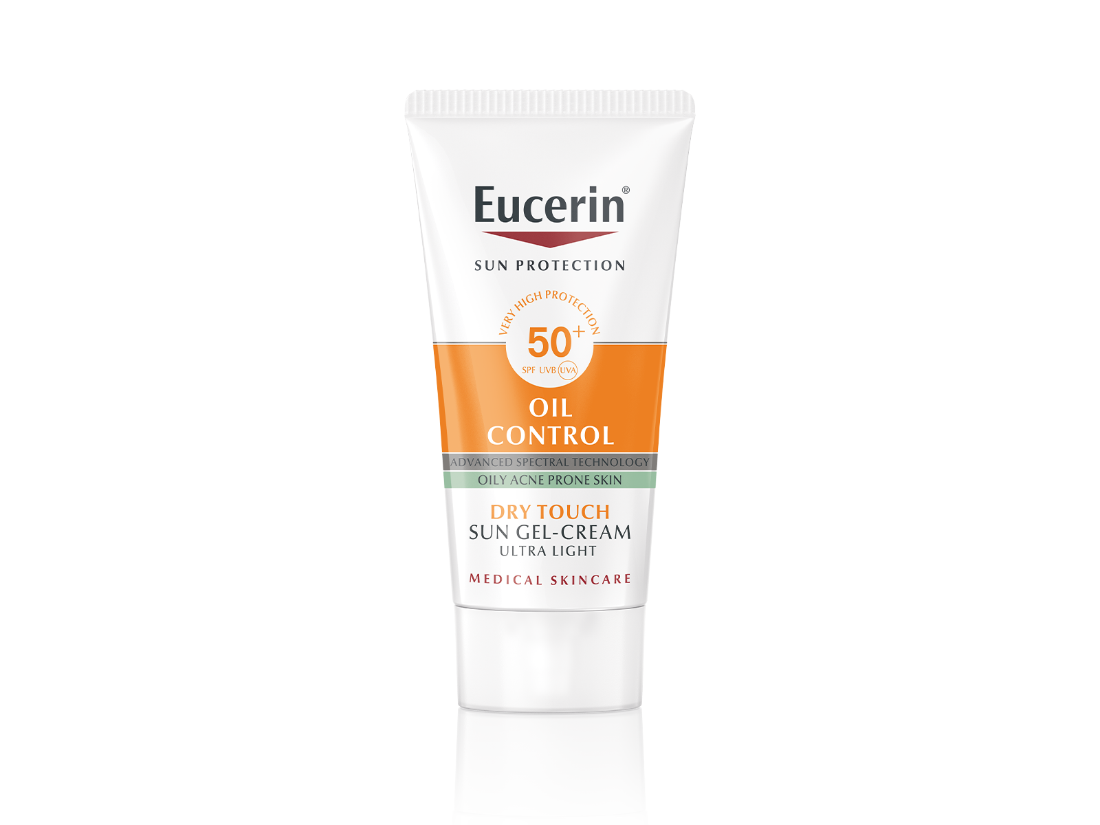 Eucerin Ochranný krémový gél na opaľovanie na tvár Oil Control SPF 50+