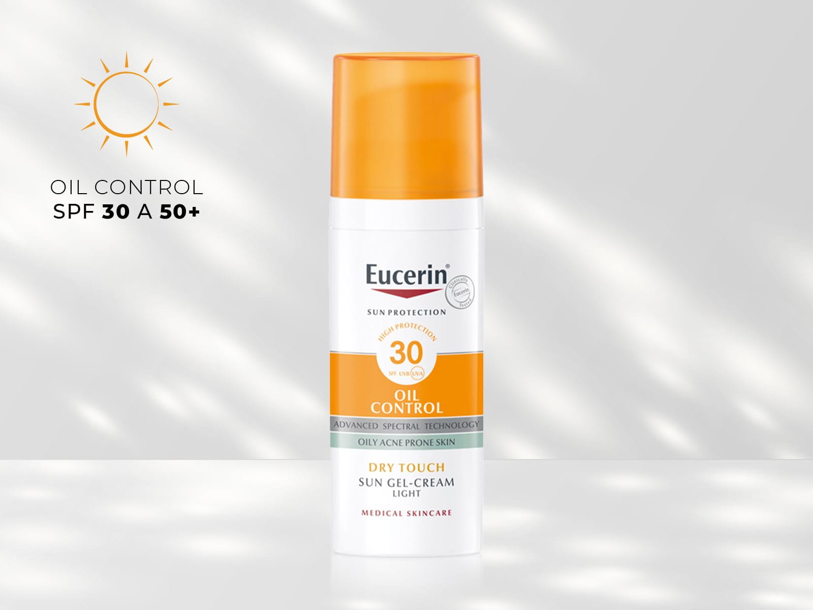 Ochranný krémový gél na opaľovanie na tvár Oil Control SPF 30
