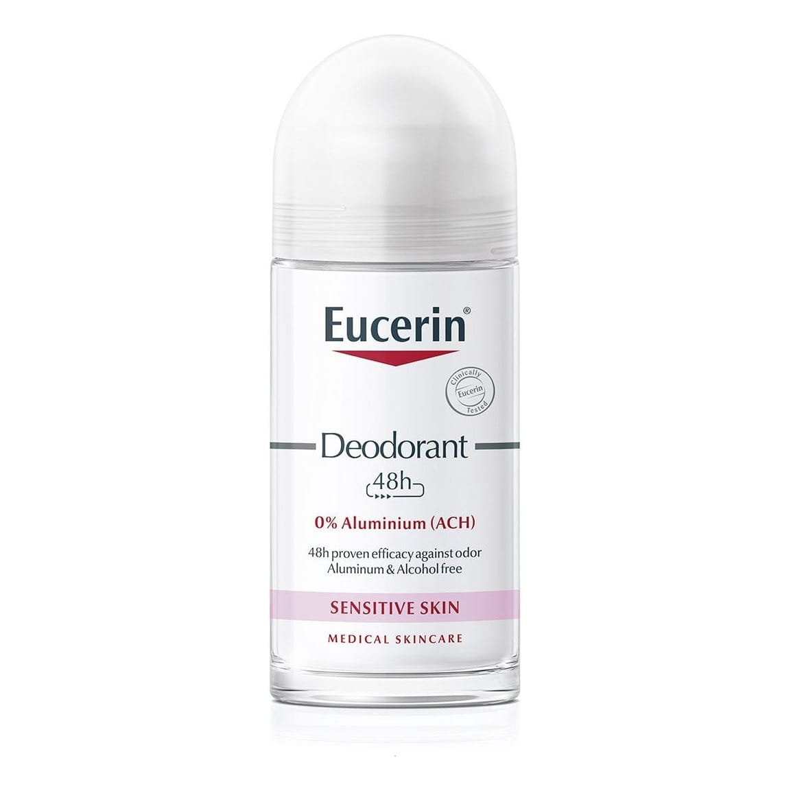 Кульковий дезодорант Eucerin без алюмінію 48 годин захисту для чутливої  шкіри
