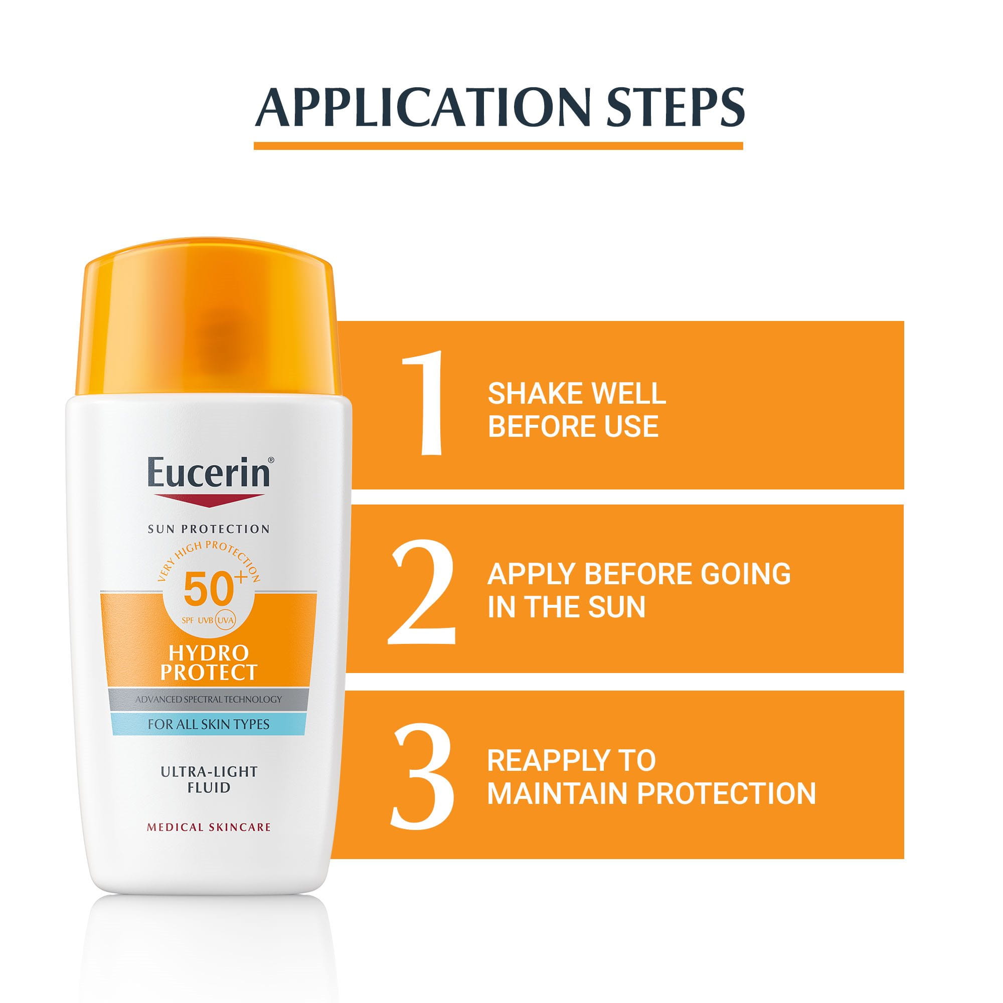 Ultra-light sun fluid / sun protection for all skin types / with
