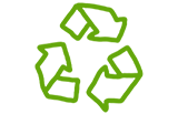 Illustration av återvinningssymbolen