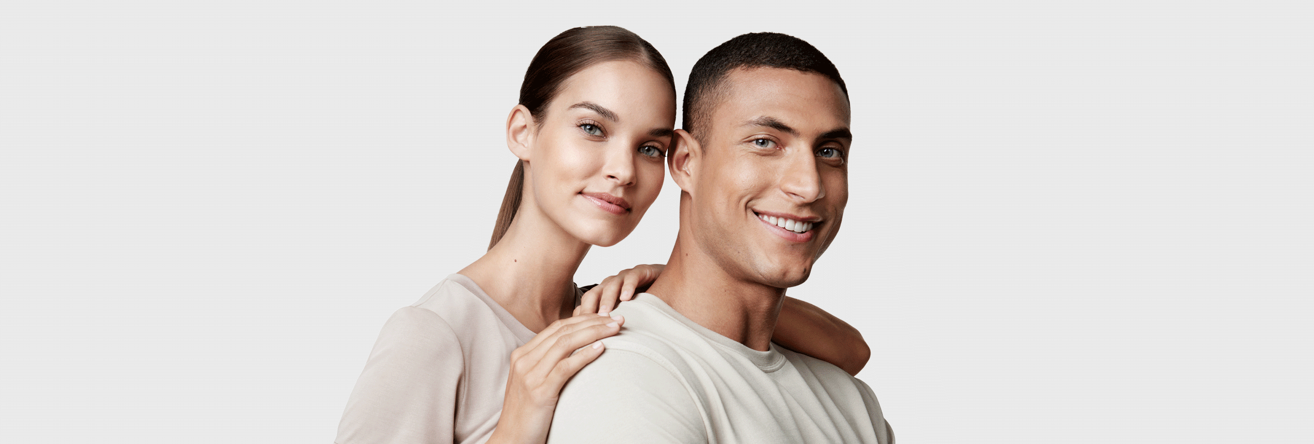 Piel masculina y femenina en una foto