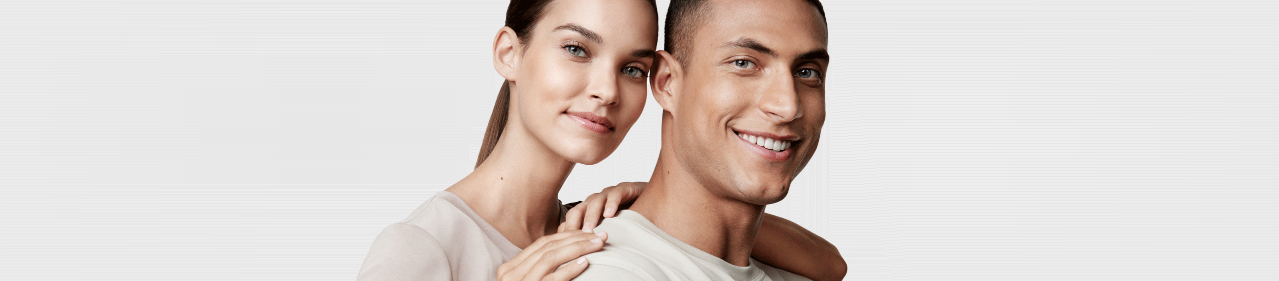 Piel masculina y femenina en una foto