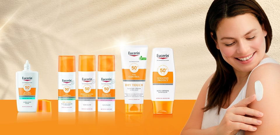Protetor solar Eucerin para o rosto