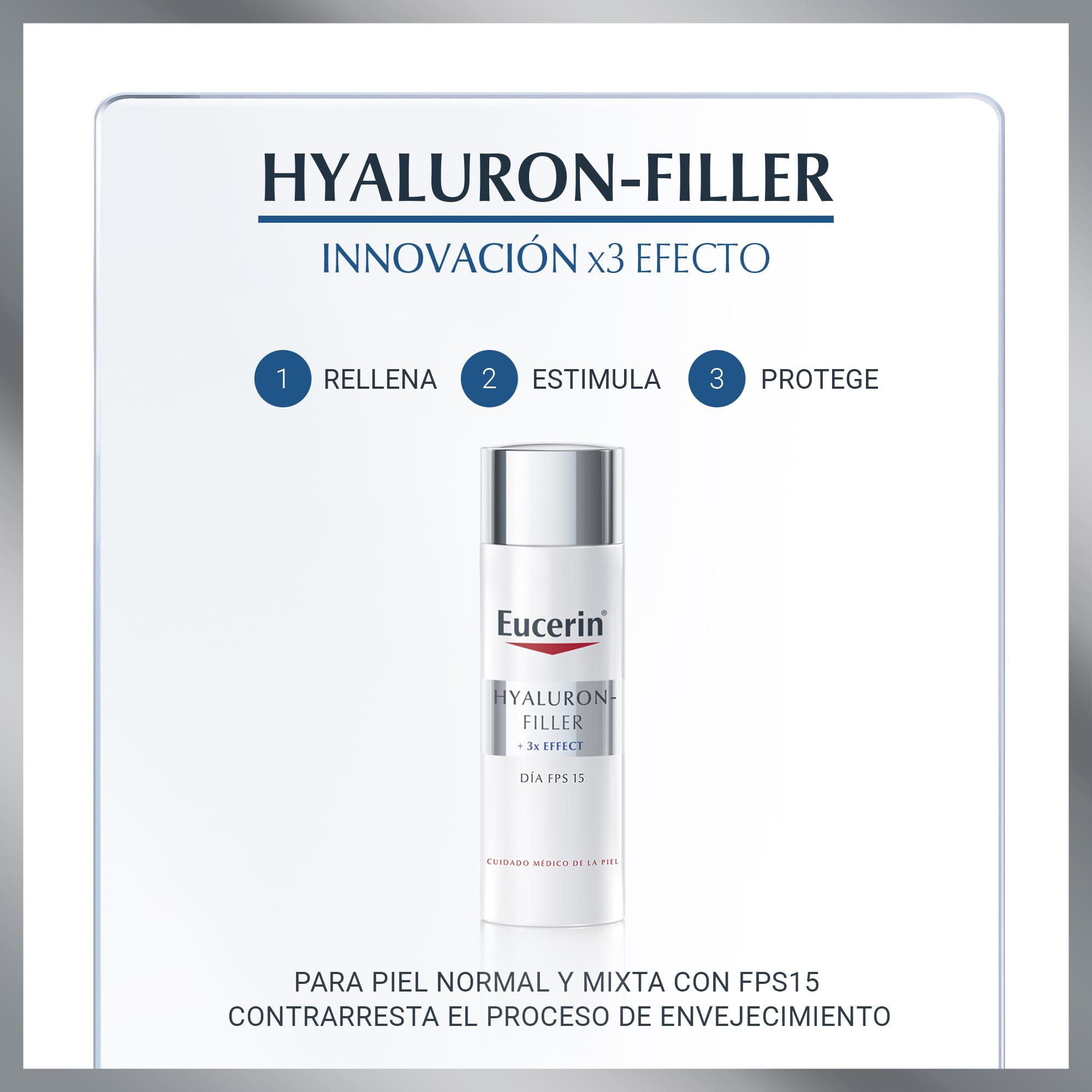 Hyaluron-Filler Día FPS 15 para piel normal y mixta
