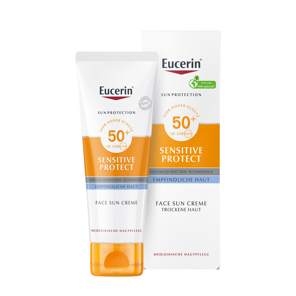Eucerin Sun Sensitive Protect Napozó krém arcra FF50+