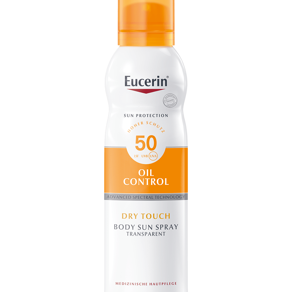 Eucerin Sun Sensitive Dry Touch színtelen napozó aerosol spray SPF50