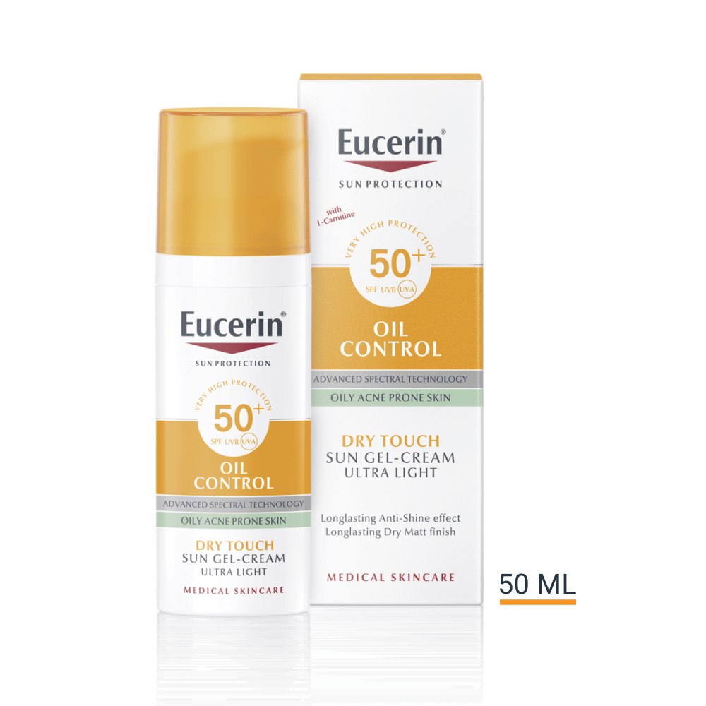 Eucerin Sun Oil Control napozó gél-krém arcra SPF50+