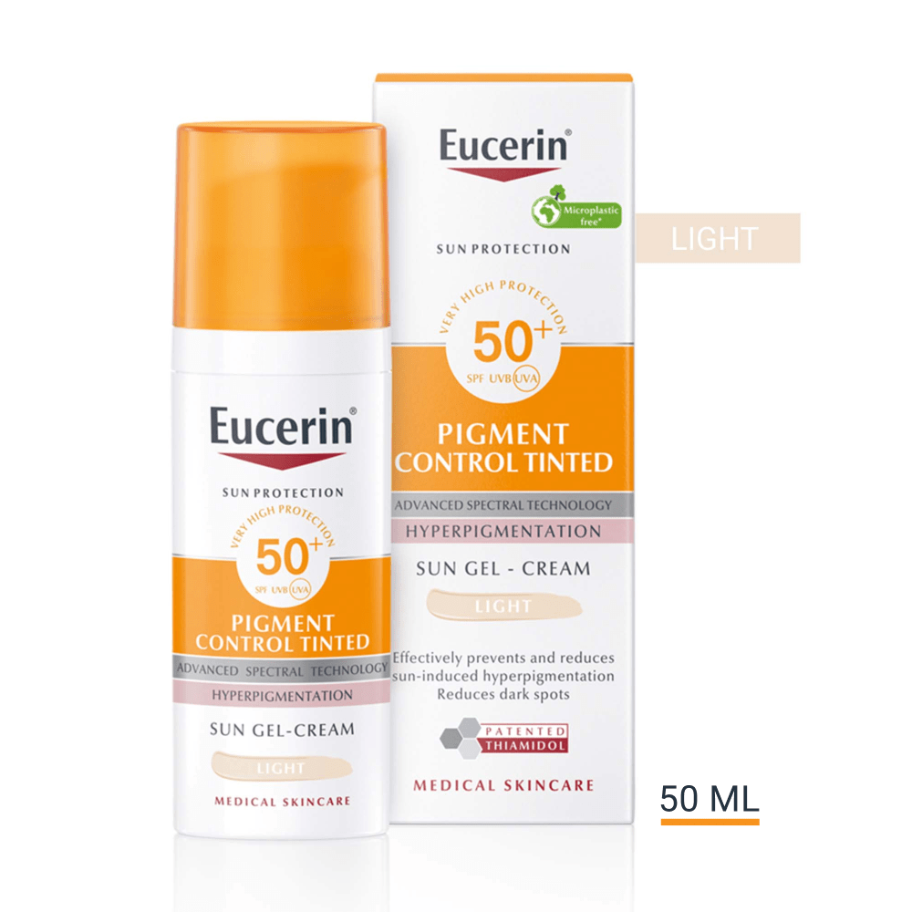 Eucerin Sun Pigment Control színezett napozókrém arcra light FF50+