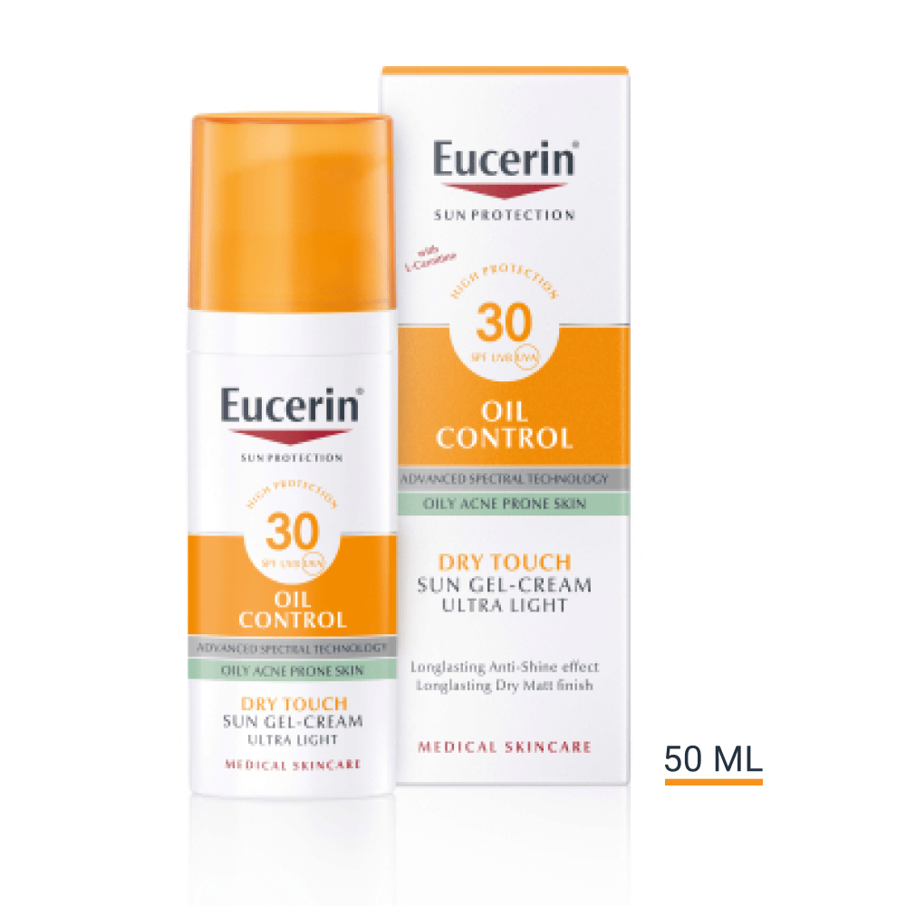 Eucerin Sun Oil Control napozó gél-krém arcra SPF30   