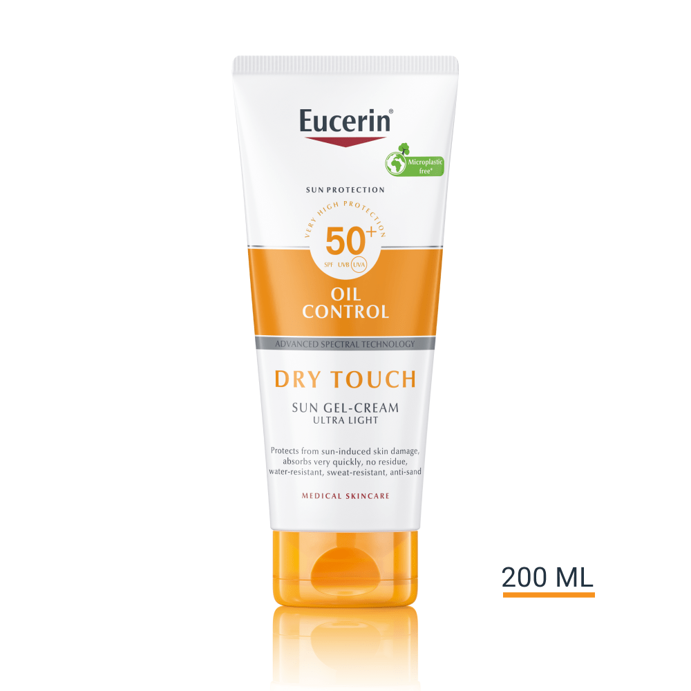 Eucerin Sun Oil Control Dry Touch napozó krém-gél testre SPF50+