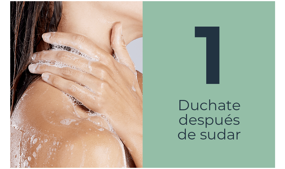 Dúchate después de sudar
