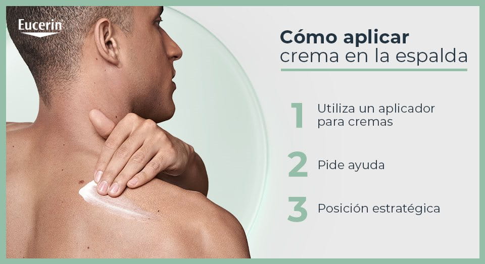 Cómo aplicar crema en la espalda