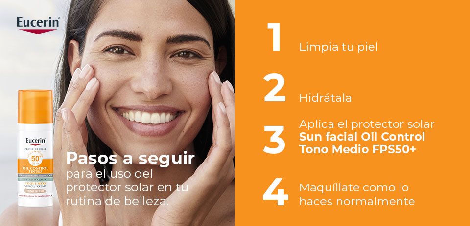 Persona siguiendo los pasos para añadir protector solar en su rutina de belleza