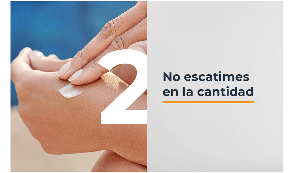 No escatimes en la cantidad