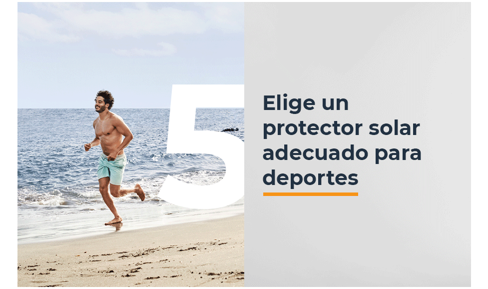Elige un protector solar adecuado para deportes