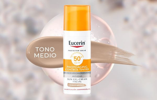 Sun facial Photoaging control tono medio FPS50+