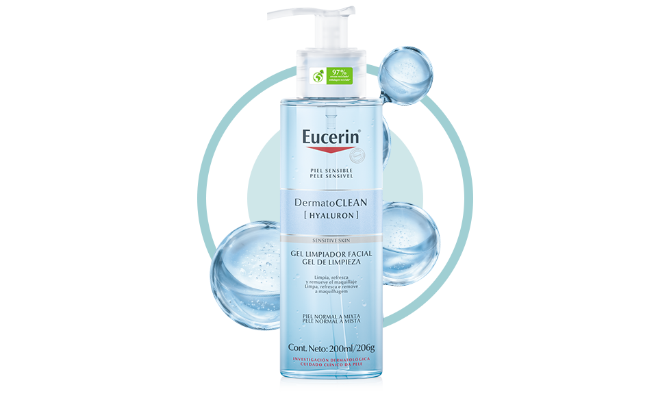 Gel limpiador facial Eucerin® DermatoClean - Hyaluron