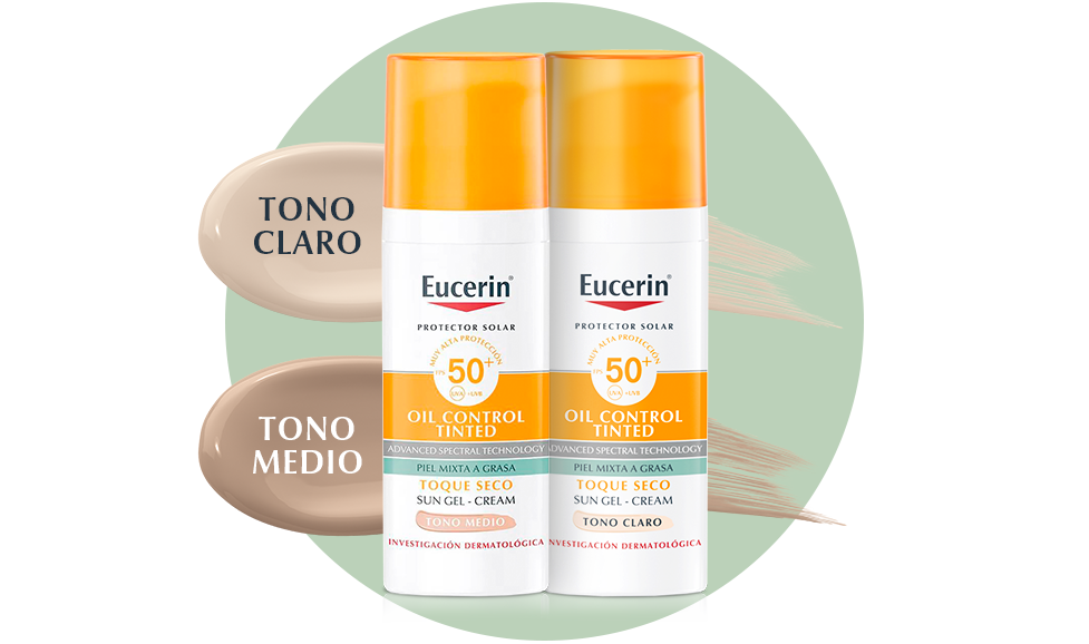 Protector solar facial Eucerin® Oil control toque seco FPS 50+