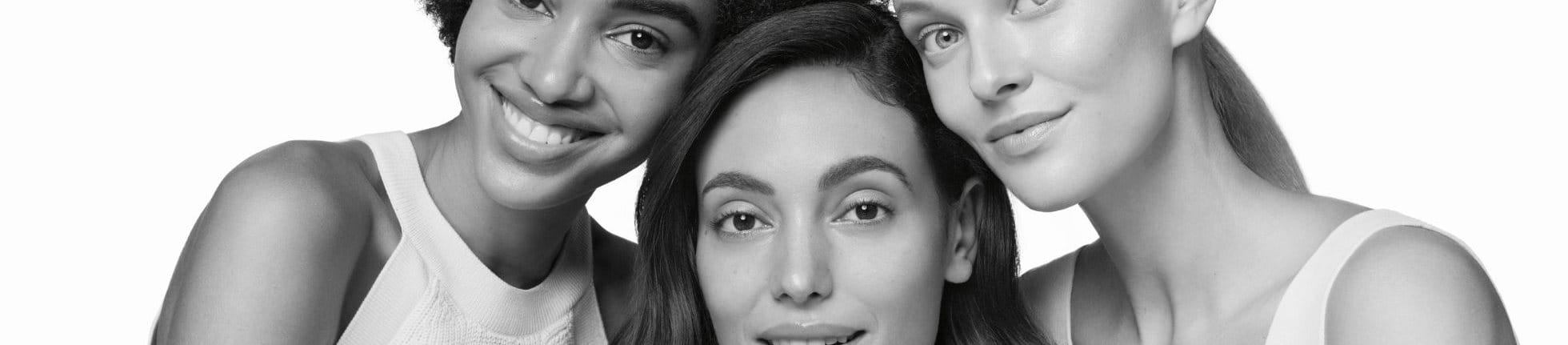 Drie vrouwen, modellen Eucerin