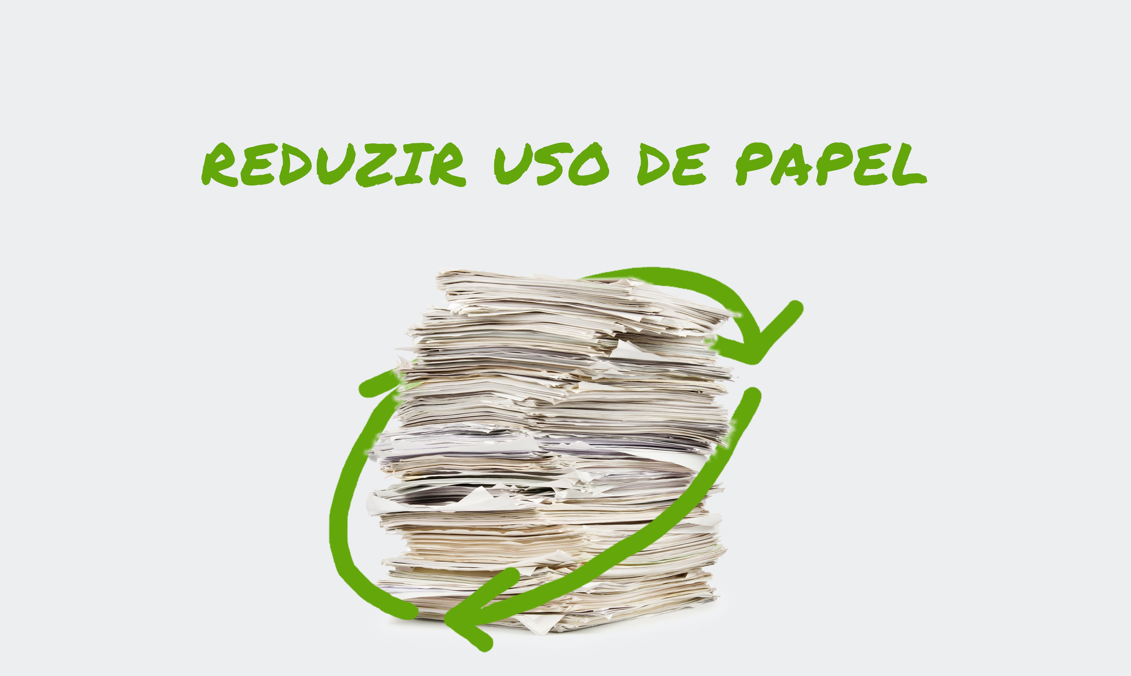 Uma pilha de garrafas de plástico descartadas envolvidas por um símbolo de reciclagem estilizado