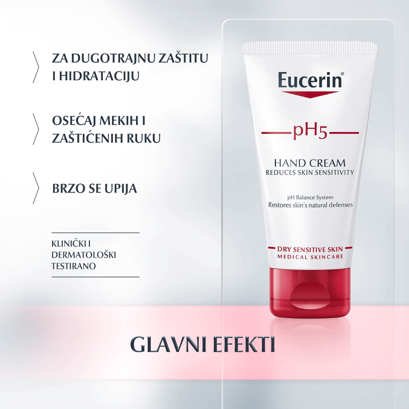 Eucerin pH5 Krema za ruke - Glavni efekti