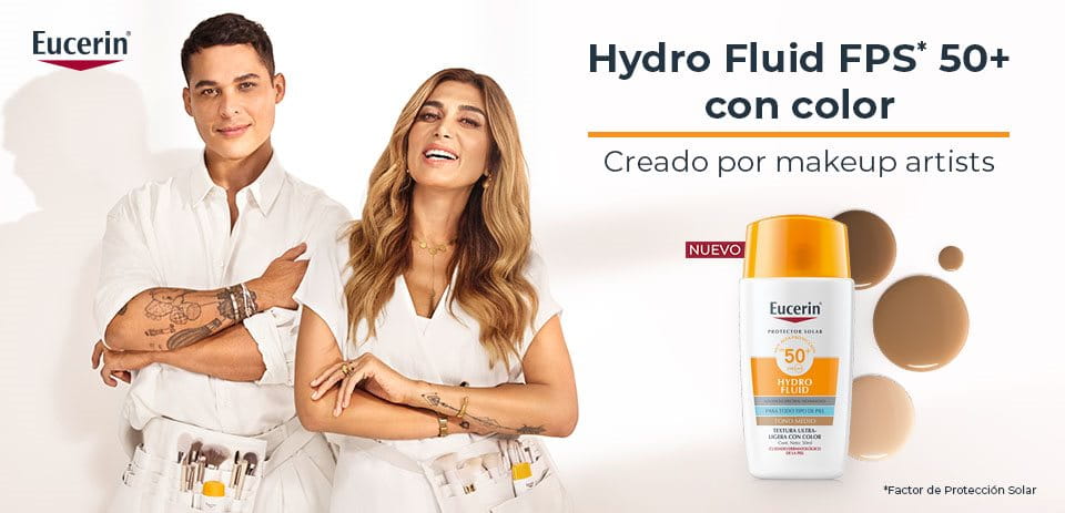 Protector solar con color desarrollado por maquilladores