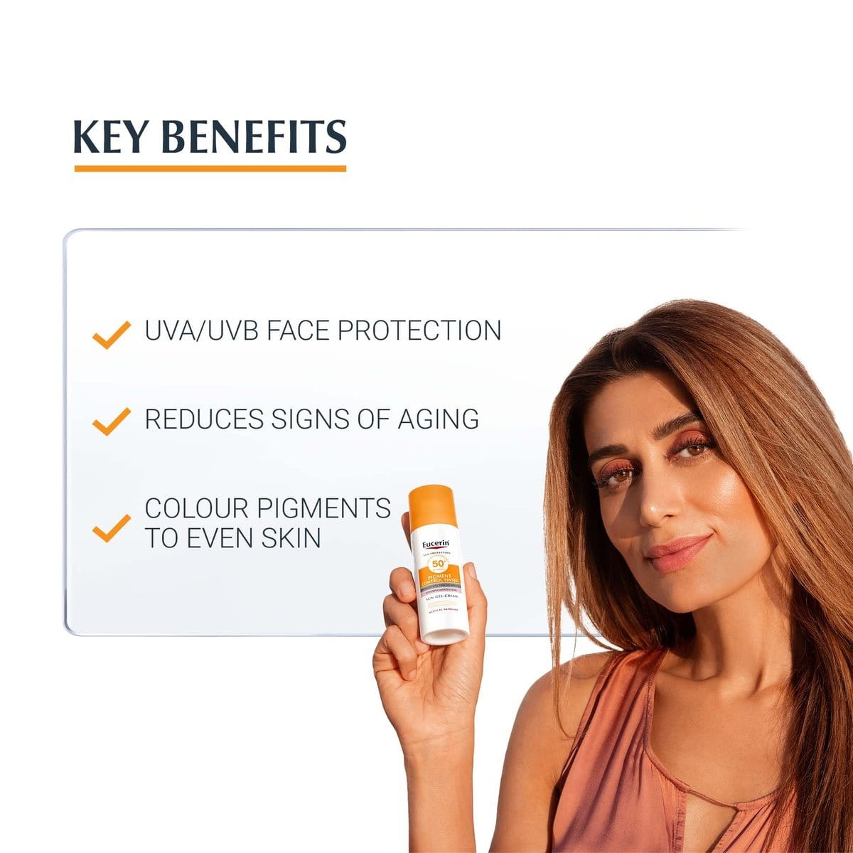 Sun protection / with tinted photoaging control / with SPF 50+