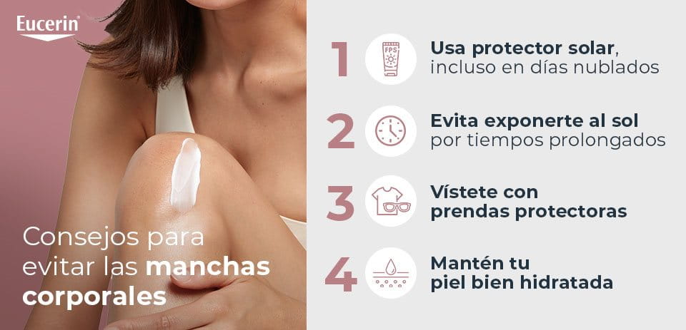 Persona siguiendo los consejos para evitar manchas en la piel