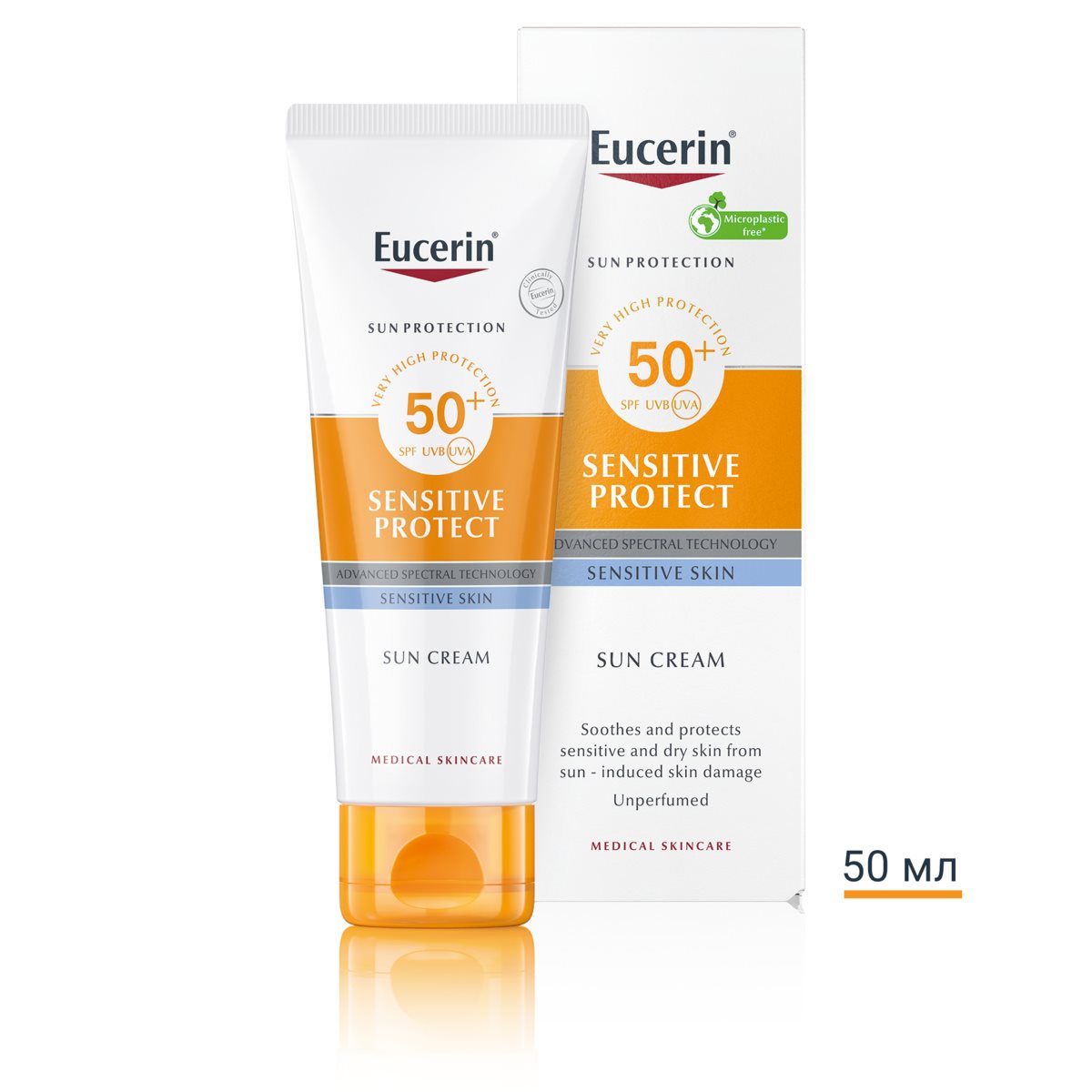 Eucerin Слънцезащитен крем Sensitive Protect SPF 50+