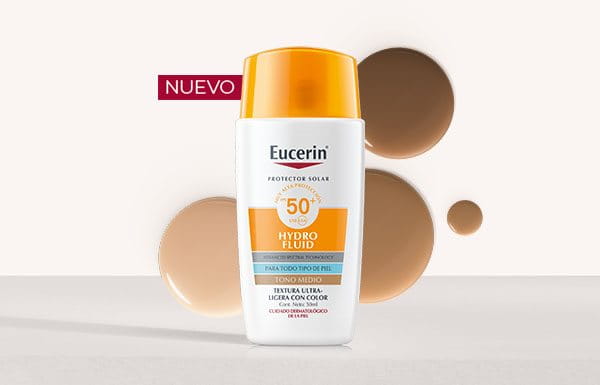 Eucerin® Hydro Fluid FPS 50+ con color