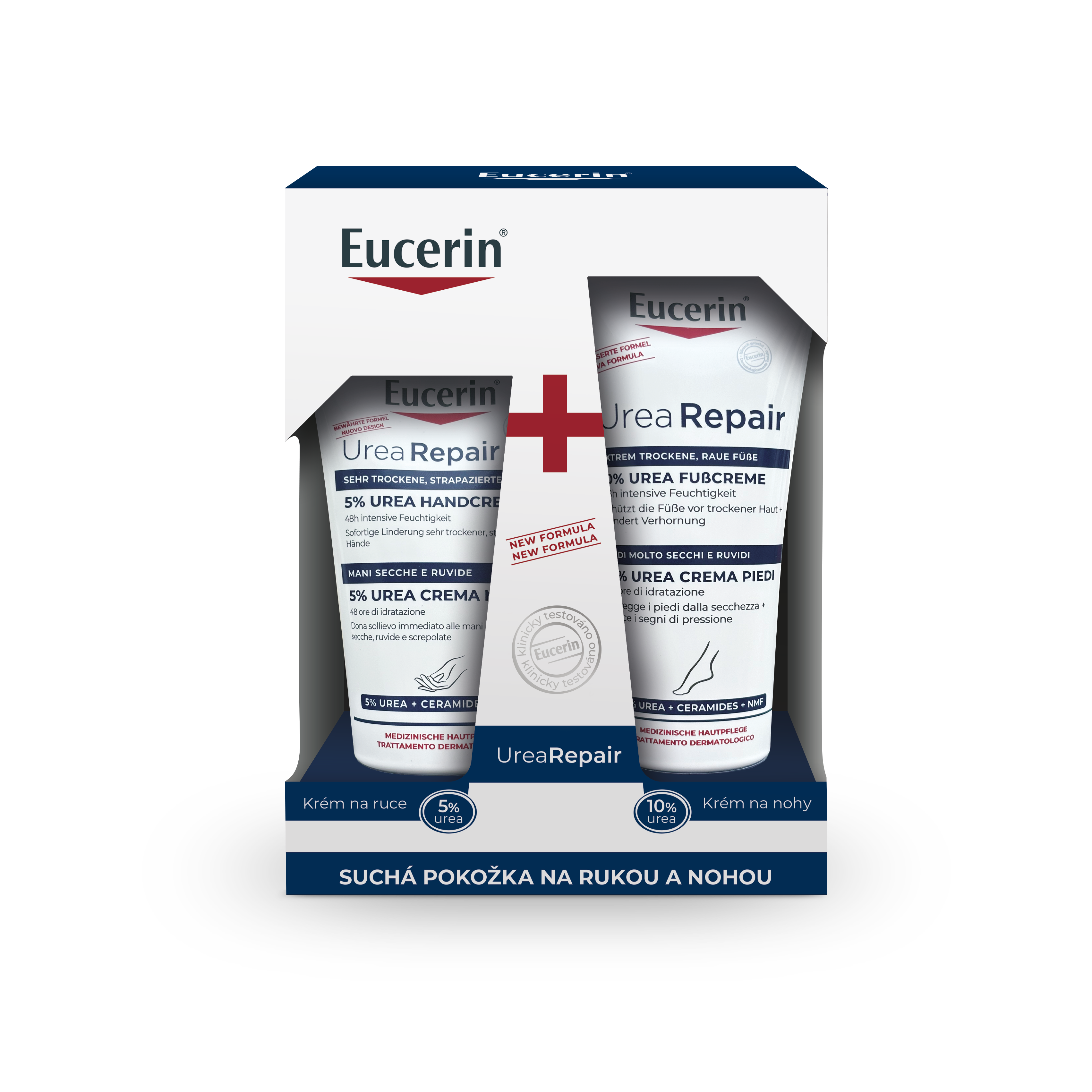 Vianočné balenie UreaRepair Krém na ruky 5  % Urea & Krém na nohy 10 % Urea