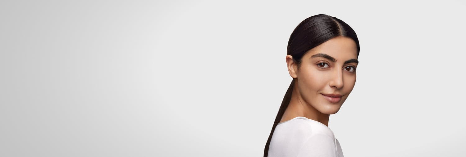 A woman with bright face without melasma