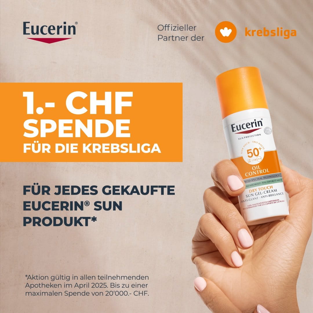 Nahaufnahme eines Wanderers mit Sonnenschutz.
