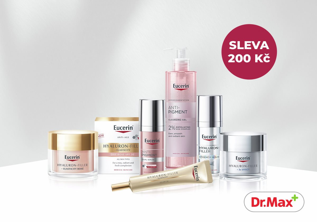produkty Eucerin a logo Dr. Max