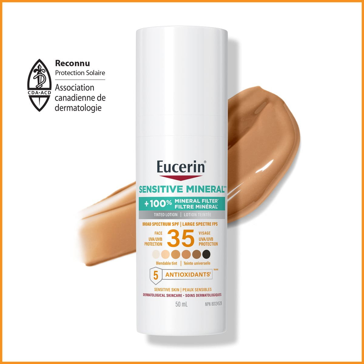 Sensitive Mineral SPF 35 Tinted Face Sunscreen Lotion