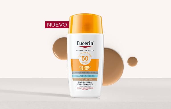 Eucerin® Hydro Fluid FPS 50+ con color