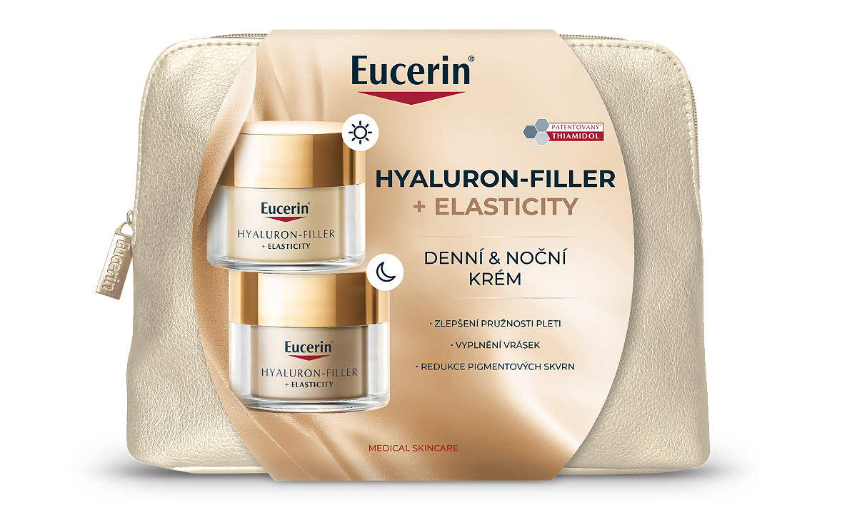 Vánoční taštička Eucerin Elasticity Denní a noční krém