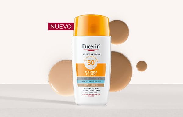 Eucerin® Hydro Fluid FPS 50+ con color
